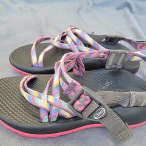 Chaco Kids Z1 Ecotread Sandals Black Pink Multi Color Strappy Hiking Size 1
